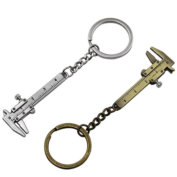 Keychain Caliper Manufacturer - Car Key Mini 0-40mm Portable Key Ring