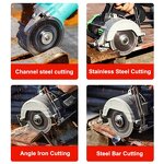 Diamond Saw Blade Manufacturer - 100-125mm Brazed Metal Stone Multi-Purpose