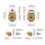 Battery Terminal Factory - 2Pcs Side Post Threaded Brass Connector