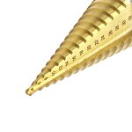 Step Drill Bit Manufacturer - 4-32mm HSS Titanium Coated Metric Cone