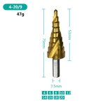 Step Drill Bit Factory - 4-20mm HSS Titanium Coated Spiral Groove