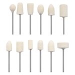 Wool Felt Wheel Factory - 12pcs 2.35mm Shank 8-11.8mm Polishing Head