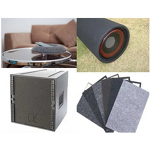Speaker Box Fabric Factory - Grey Breathable Waterproof Anti-Static Self Adhesive