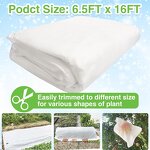 Plant Cover Factory - Frost Protection 6.5x16' Floating Row Cover