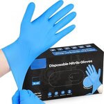 Nitrile Gloves Factory - Powder-Free Blue for Household Cleaning Kitchen