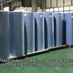 SMS Nonwoven Factory - Blue White Breathable Multi-Size Medical Gowns