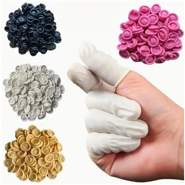 Finger Cots Factory - 100pcs Multi-Color Disposable Anti-Slip Latex