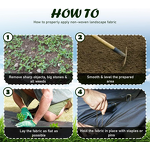 Weed Control Mat Factory - Black Mulch Non-Woven Breathable Fusible
