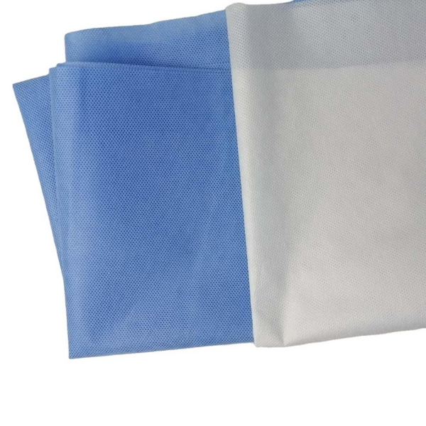 SMS Nonwoven Factory - Blue White Breathable Multi-Size Medical Gowns