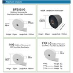 Melt Blown Fabric Factory - White 25gsm BFE 95 99 Breathable Waterproof