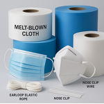 Mask Materials Supplier - Melt-Blown Cloth Spunbond Elastic Rope Nose Clip