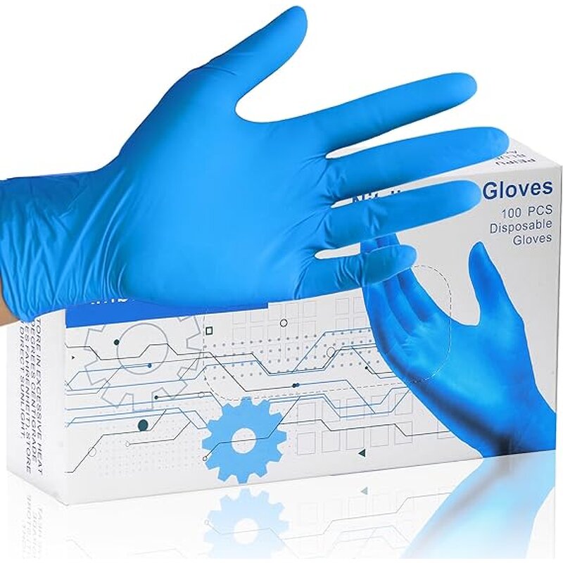 Examination Gloves Factory - 4-6mil Black Pure Food Disposable Nitrile