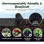 Weed Control Mat Factory - Black Mulch Non-Woven Breathable Fusible