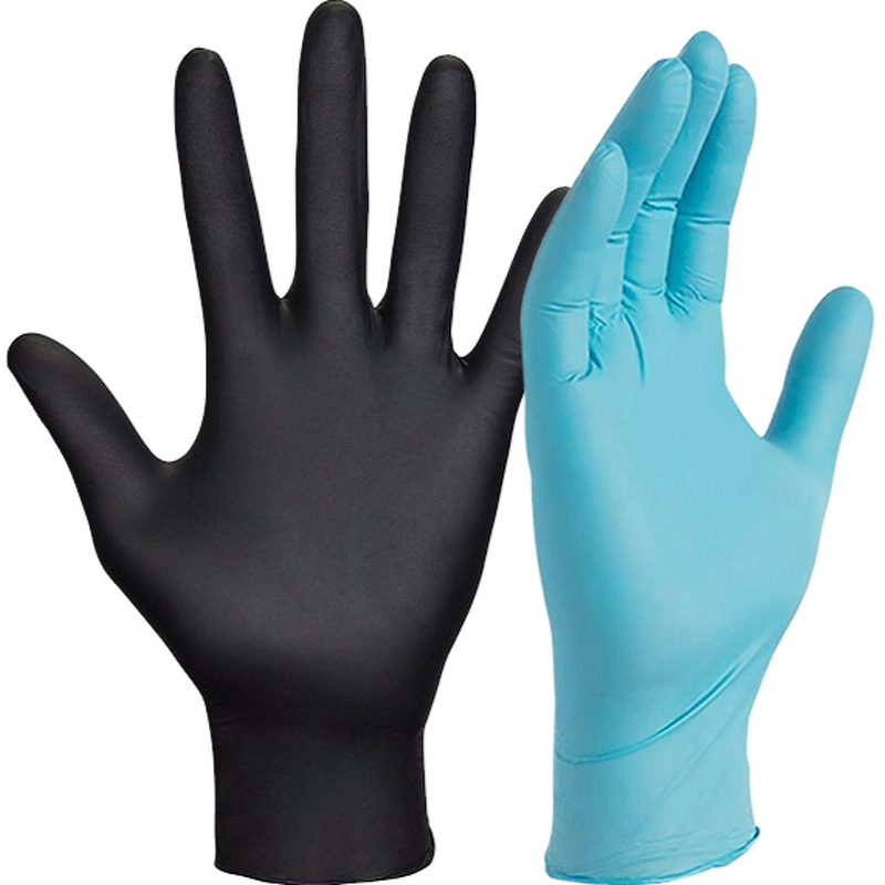 Vinyl Nitrile Gloves Factory - Black Vinyl Powder Free Nitrile Blended