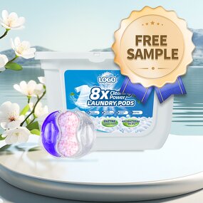 Travel Laundry Pods Manufacturer - Free Sample Eco-Friendly 8X Concentrated Color Protection