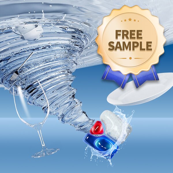 Dishwashing Gel Tablet Manufacturer - Free Sample Bulk Non-Toxic 5-in-1 Eco-Friendly Solid