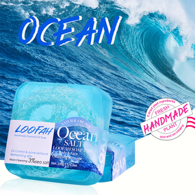 Lavender Loofah Soap Manufacturer - Factory Price OEM 100g Natural Essential Oils Acne Removal