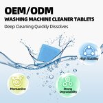 Washing Machine Cleaner Tablets Manufacturer - Free Sample Global Certified Custom Formula Solid