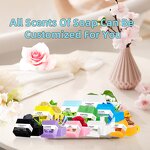 Rose Scented Soap Manufacturer - OEM Natural Organic Plant Essential Oil Square Lightening