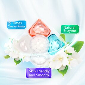 Laundry Detergent Capsules Manufacturer - Free Sample 5-in-1 Hypoallergenic Super Concentrated