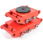 Transport Roller Skates Manufacturer - 12 Wheels Portable Cargo Tanks Trolley