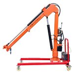Vehicle-mounted Crane Manufacturer - 1 Ton Electric with Cable Hoist Remote Control
