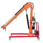 Vehicle-mounted Crane Manufacturer - 1 Ton Electric with Cable Hoist Remote Control