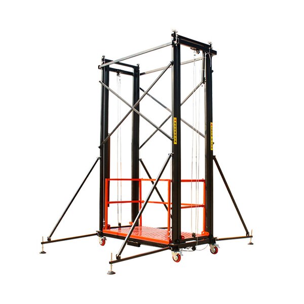 Electric Mast Lift Manufacturer - 110V 500KG 6m Vertical Mobile Scaffolding