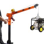 Pickup Truck Crane Factory - 500-1000kg 1 Ton Mini with Electric Winch