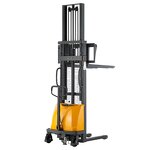 Semi Electric Stacker Factory - 1-2 Ton Rechargeable 3m Lift AWD Hydraulic