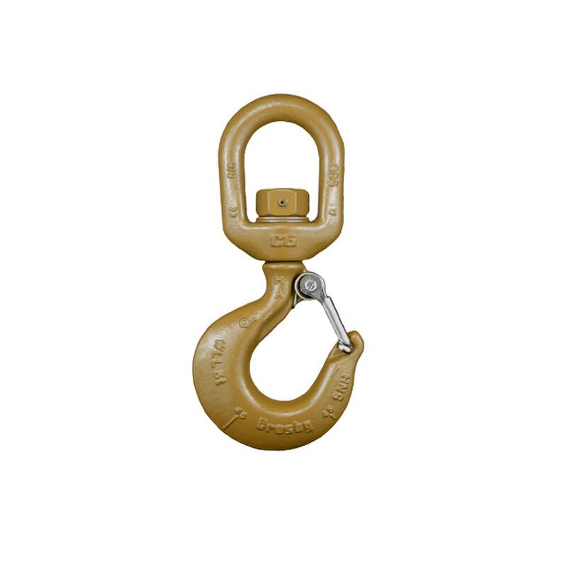 Crane Hook Manufacturer - with Latch Alloy Steel Swivel Eye Hook