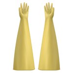 Thickened Latex Gloves Manufacturer - 6-Inch Yellow 800mm Long Arm Cut Resistant 1.6MM