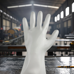 Chemical-Resistant Gloves Manufacturer - 10-Inch Waterproof CSM Laboratory Hypalon Glovebox