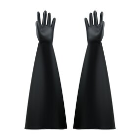 Butyl Rubber Industrial Gloves Manufacturer - High Strength Acid Alkali Chemical Resistant Short
