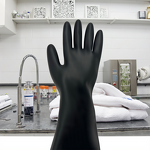 Neoprene Glove Box Gloves Manufacturer - Acid Alkali Resistant Non-Slip with Flange Pharmaceutical