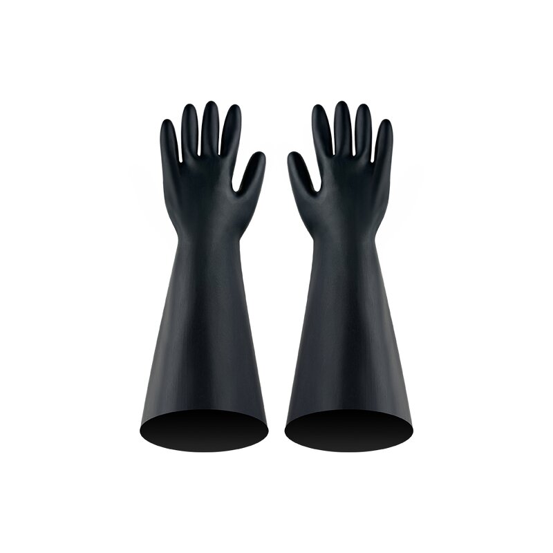 Dry Box Gloves Manufacturer - 400MM High Quality CSM Rubber Wear Resisting Chemical