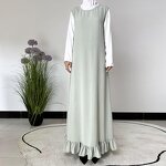 Abaya Factory - Wholesale Modest Solid Color Satin Sleeveless for Women