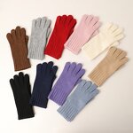 Winter Gloves Factory - New Polyester Warm Multicolor Finger Separation