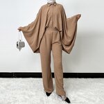 Muslim Abaya Set Manufacturer - New Modest Fancy Ramadan Eid Turkish Polyester