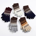 Touch Screen Gloves Manufacturer - Winter Snow Flower Printing Keep Warm