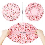 Shower Cap Factory - Custom Women's Fruit Pattern Fleece Lined Waterproof