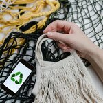 Produce Bags Factory - Reusable Cotton Mesh Washable Vegetable Shopping Bag