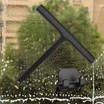 Glass Scraper Manufacturer - Silicone Wiper with Hooks for Bathroom