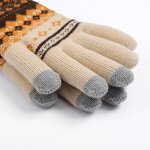 Touch Screen Gloves Manufacturer - Winter Snow Flower Printing Keep Warm