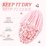 Shower Cap Factory - Custom Women's Fruit Pattern Fleece Lined Waterproof