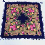 Russian Scarf Manufacturer - Unique Muffler Headwrap Lady Print Flowers Cotton