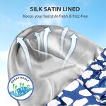 Shower Cap Manufacturer - Luxury Women's Double-Layer Adjustable Satin Lined