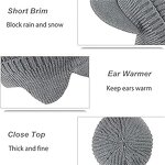 Knitted Hat Manufacturer - Custom Elastic Warm Ear Protection with Brim