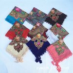 Russian Scarf Manufacturer - Unique Muffler Headwrap Lady Print Flowers Cotton