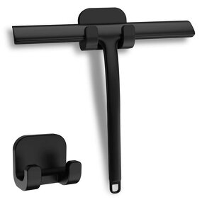 Glass Scraper Manufacturer - Silicone Wiper with Hooks for Bathroom